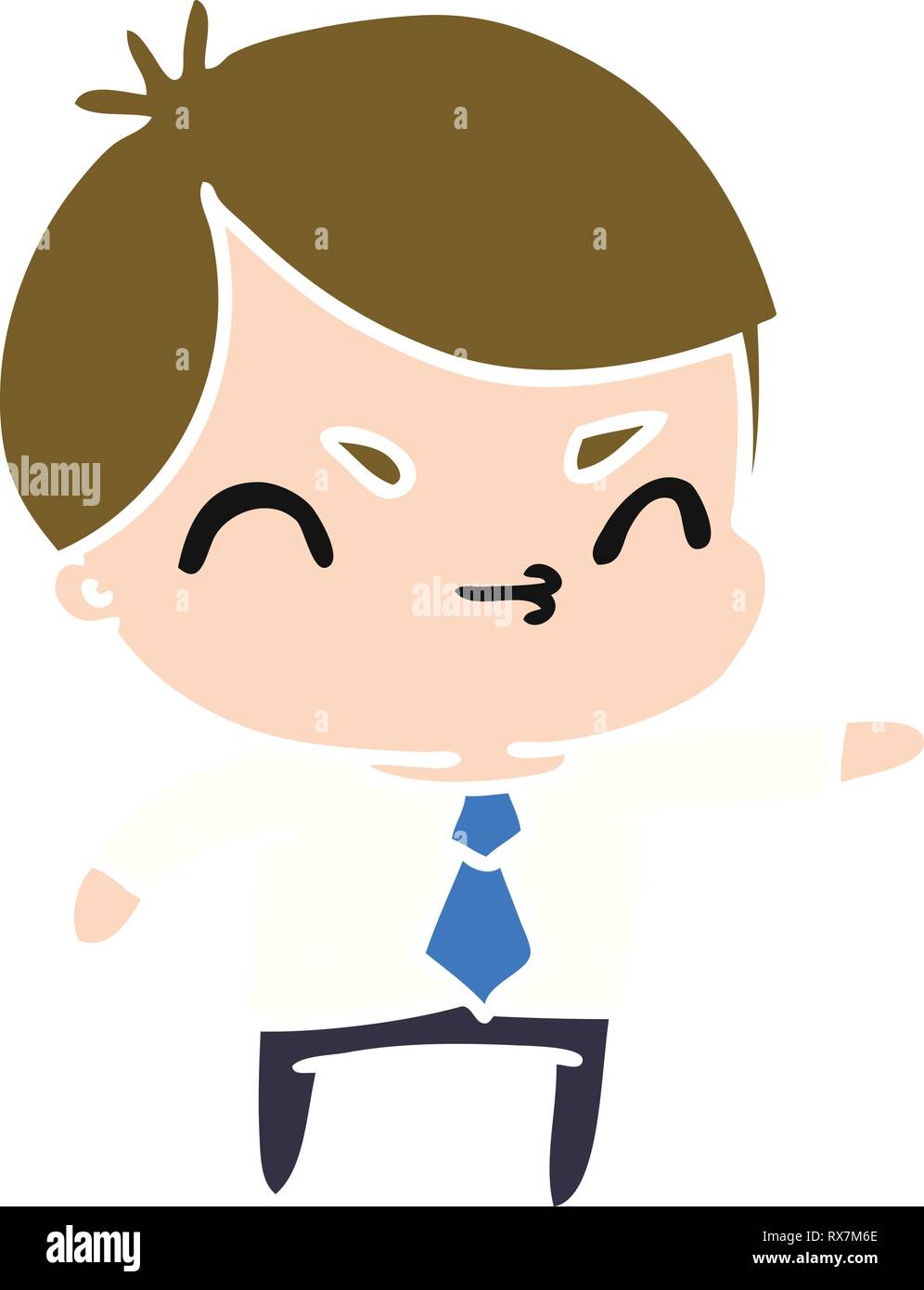 cartoon illustration of a kawaii cute boy Stock Vector Image & Art - Alamy