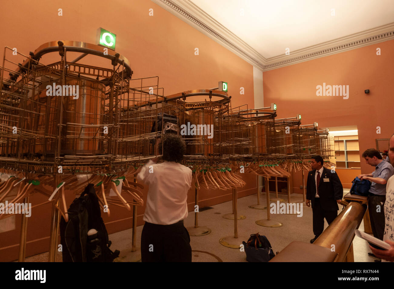 Cloak room hires stock photography and images Alamy