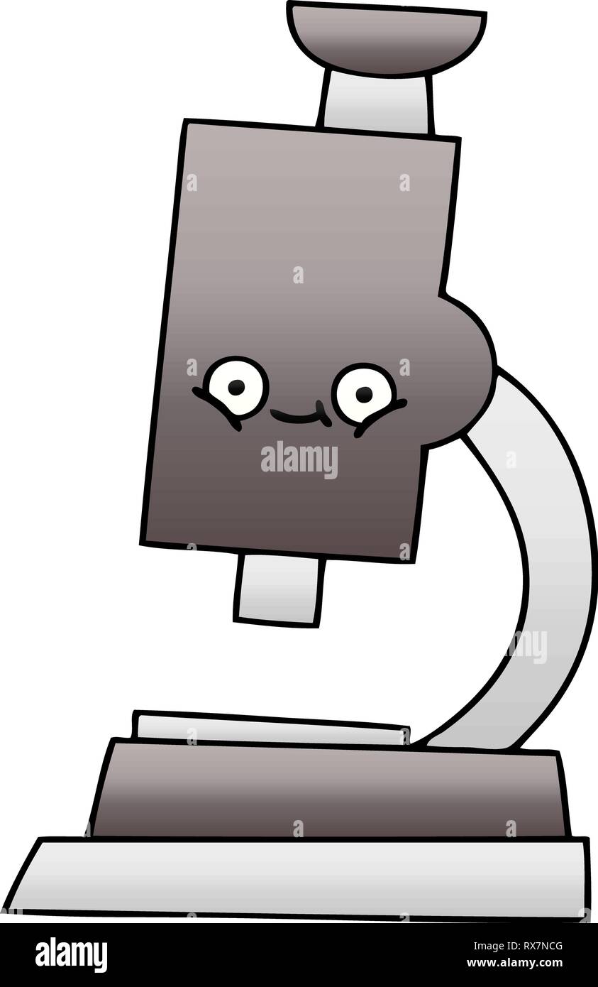 gradient shaded cartoon of a microscope Stock Vector Image & Art - Alamy