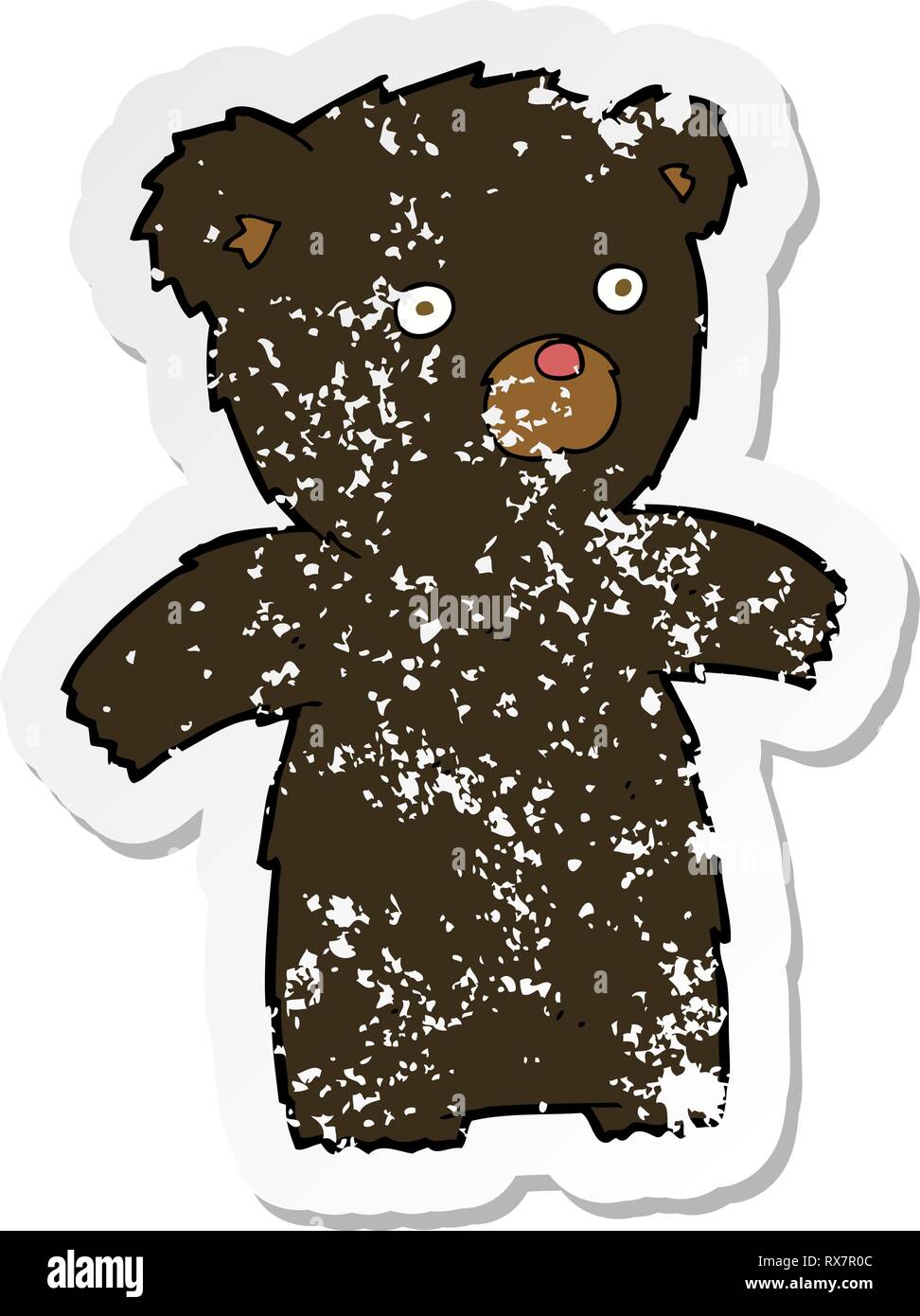 Vintage Trisar Soft and Cuddly Teddy Bear Sticker 
