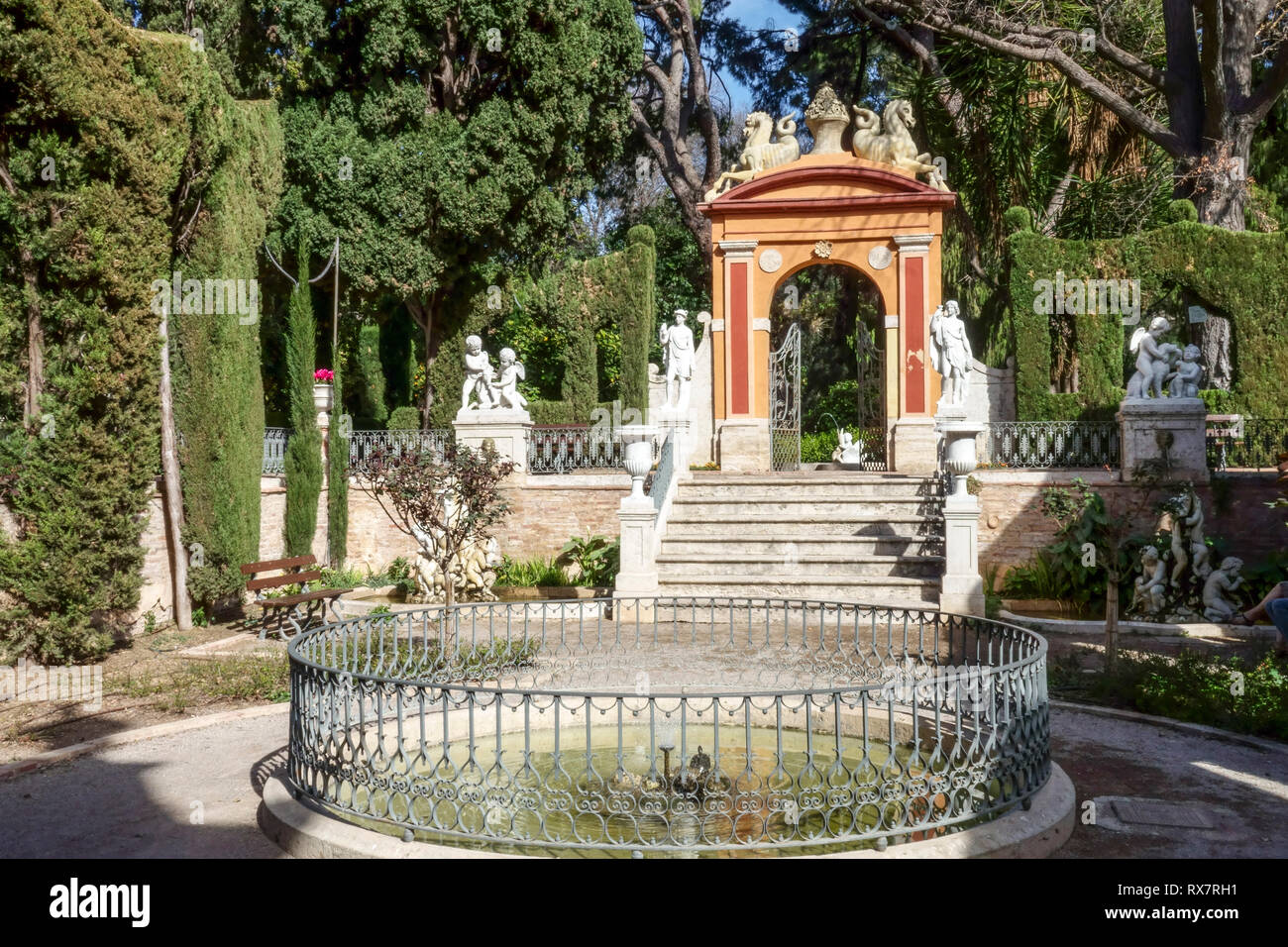 Valencia, Jardin de Monforte, Monforte Garden, Spain Stock Photo