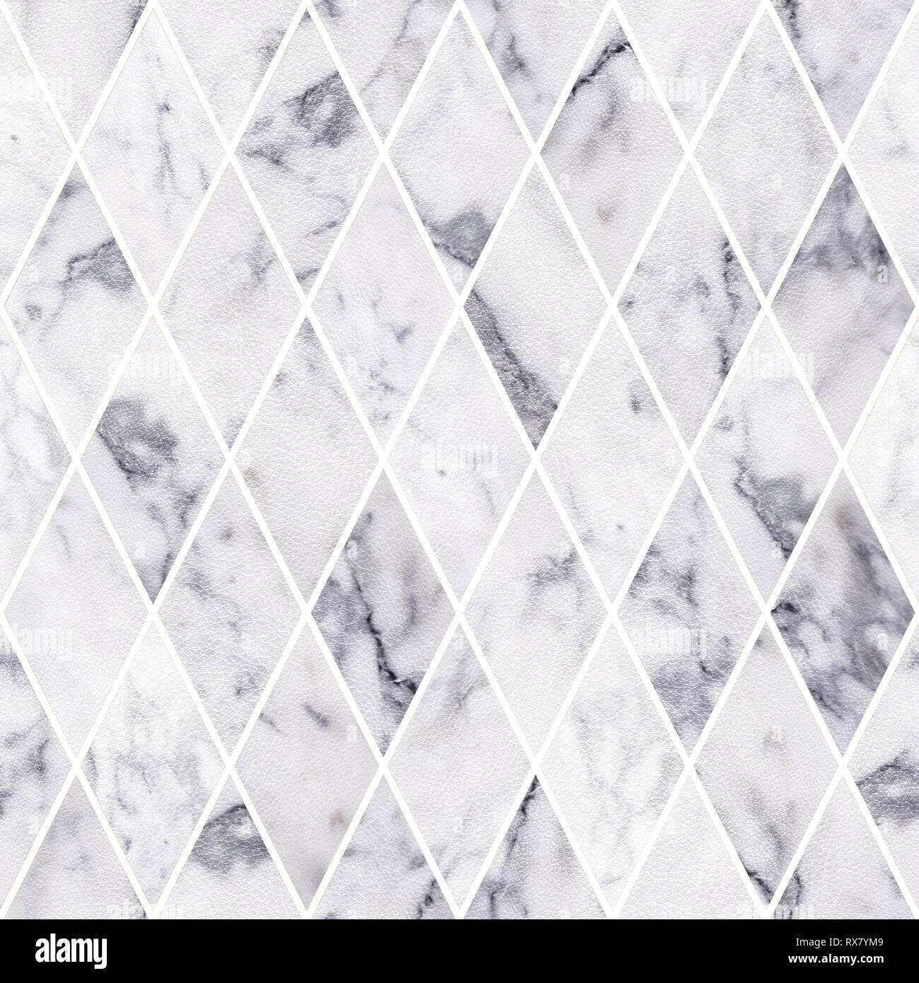 Seamless pattern texture background, Abstract white leather with marble stone texture background. Luxury pattern texture Stock Photo