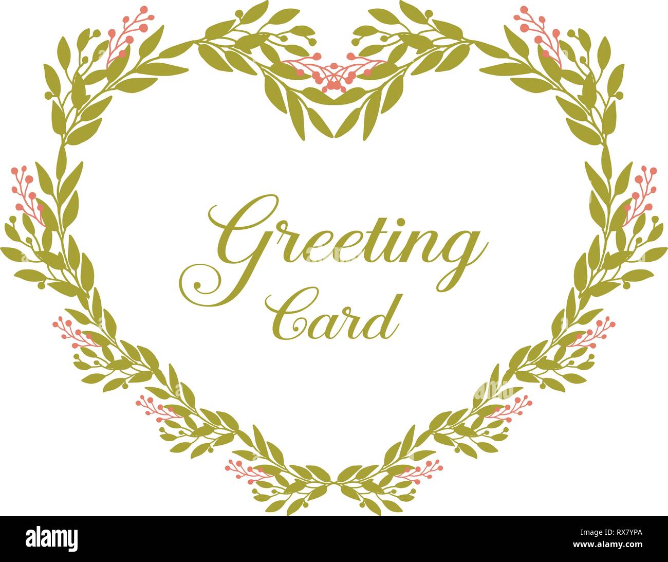 Vector illustration invitation of greeting card with crowd pink flower ...