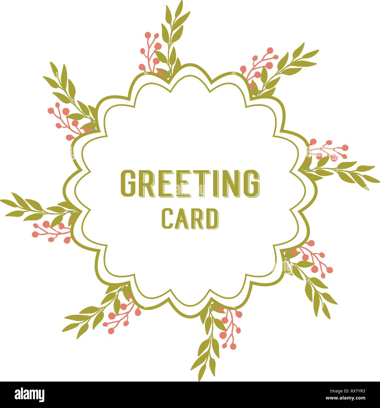 Vector Illustration Elegant Pink Flower Frame For Greeting Card Writing vector-illustration-elegant-pink-flower-frame-for-greeting-card-writing