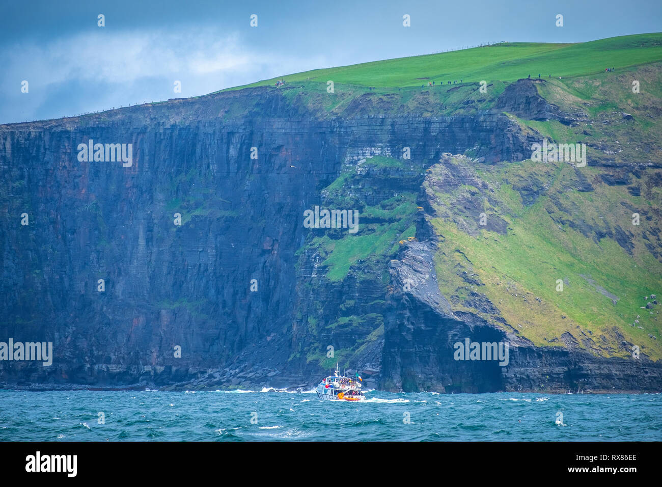 Boat Trip to the Cliffs of Moher Stock Photo Alamy