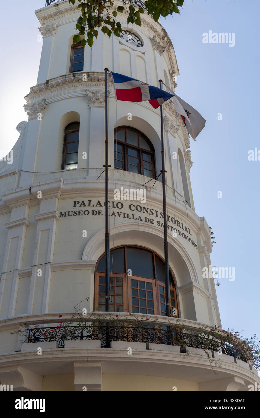 Palacio Consistorial Museu de la Villa de Santo Domingo Stock Photo