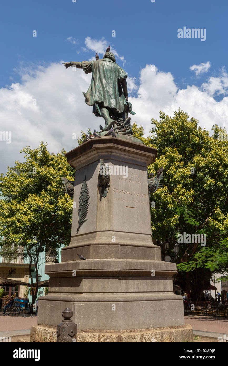 Statue of Christopher Columbus, Santo Domingo, Dominican Republic Stock