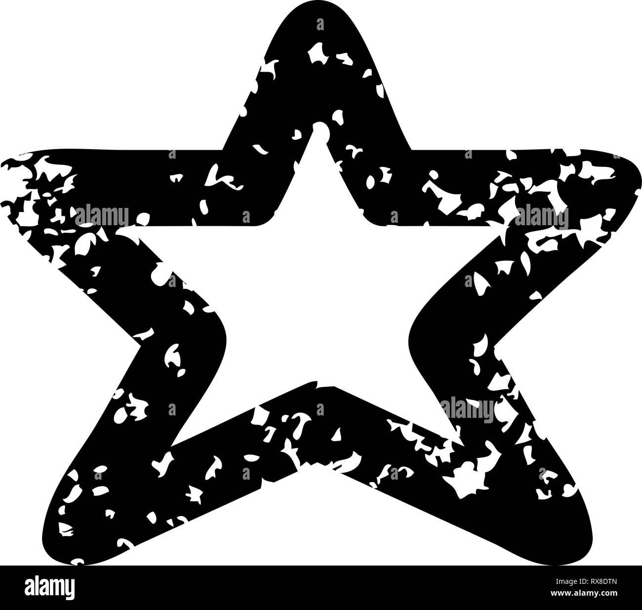 star shape distressed icon symbol Stock Vector Image & Art - Alamy