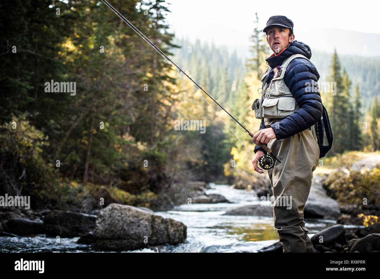 Fly Fishing British Columbia, Canada Stock Photo Alamy