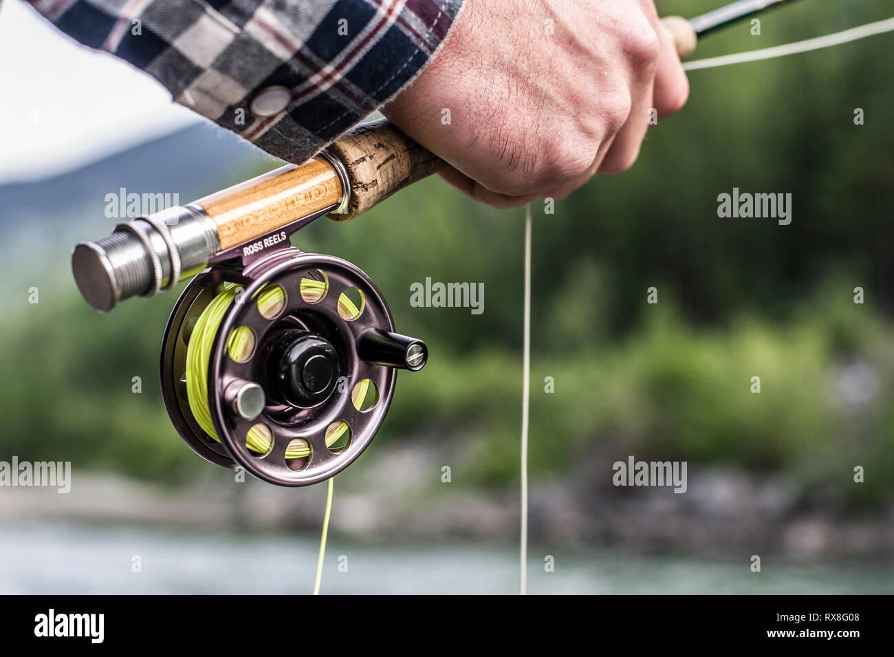 Fly Fishing British Columbia, Canada Stock Photo Alamy