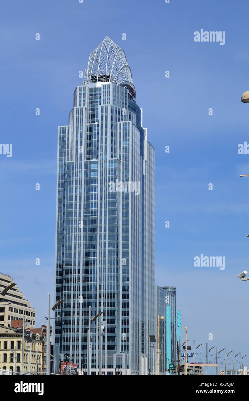 Cincinnati, Ohio, USA April 13, 2014 Great American Tower at Queen