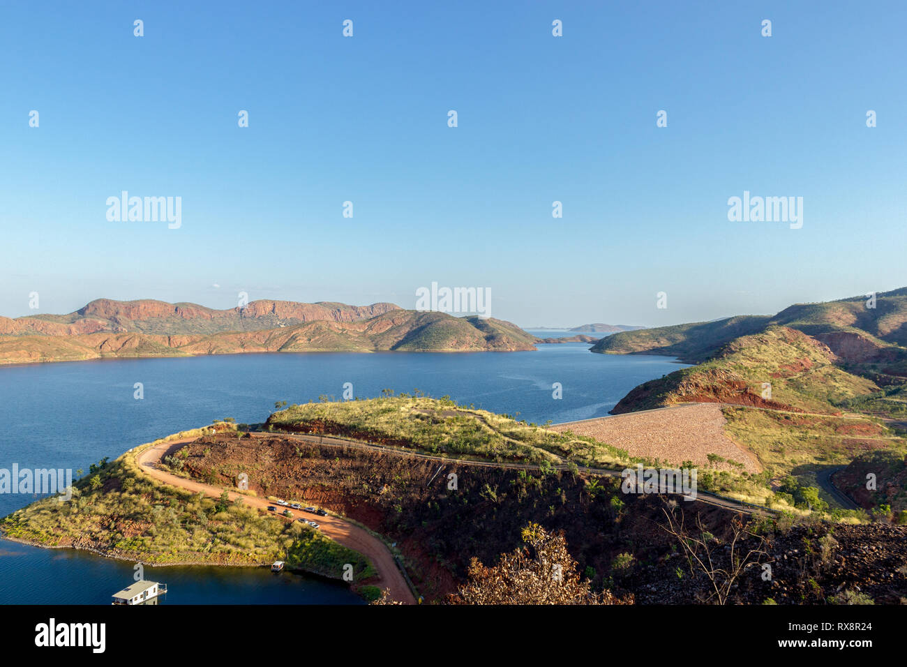 view over Lake Argyle is Western Australia's largest manmade reservoir