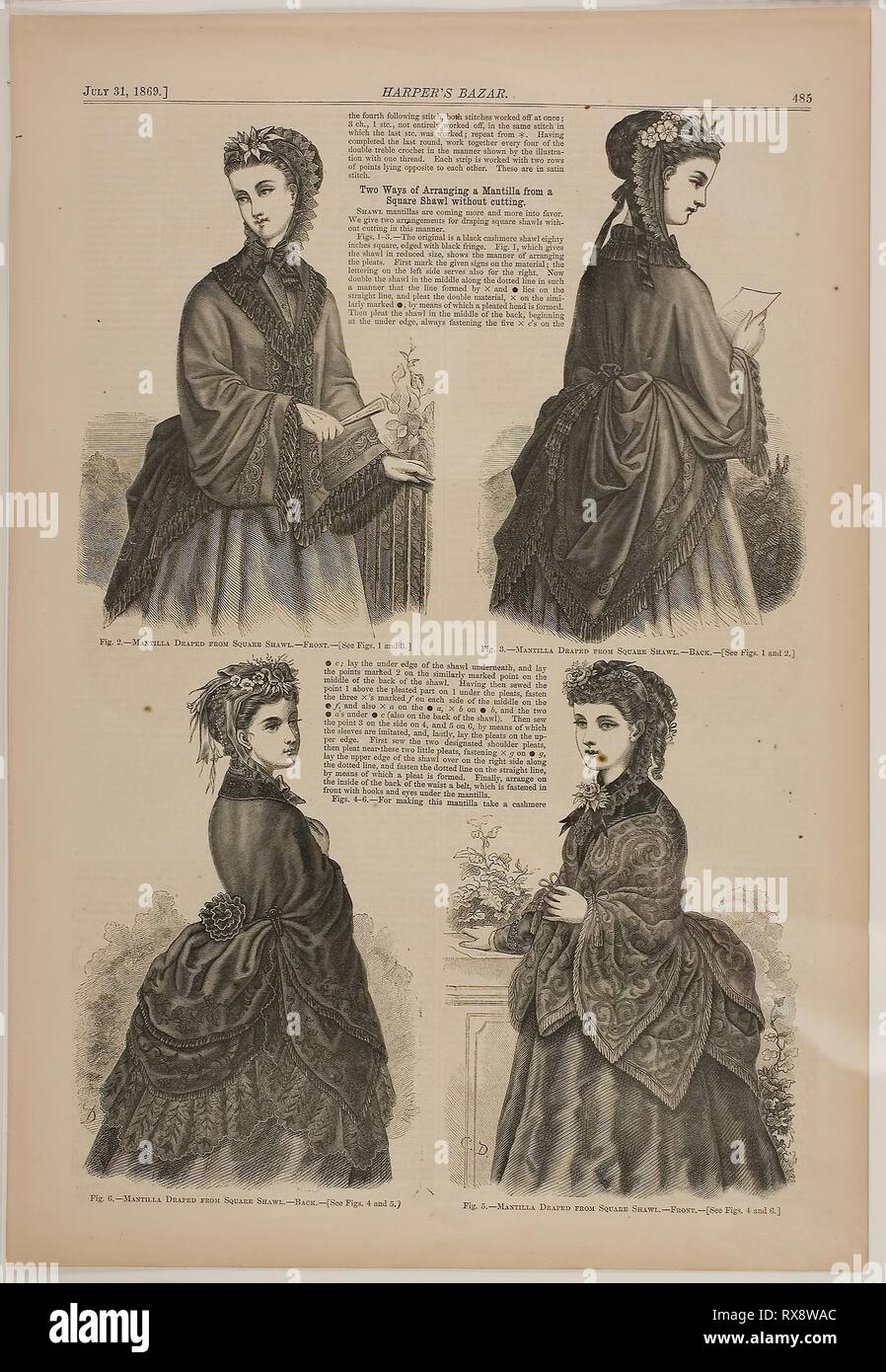 What Shall We Do Next?. Winslow Homer (American, 1836-1910); published by Harper's Bazar (American, founded 1867). Date: 1869. Dimensions: 231 x 348 mm (image); 281 x 410 mm (sheet). Wood engraving on paper. Origin: United States. Museum: The Chicago Art Institute. Stock Photo