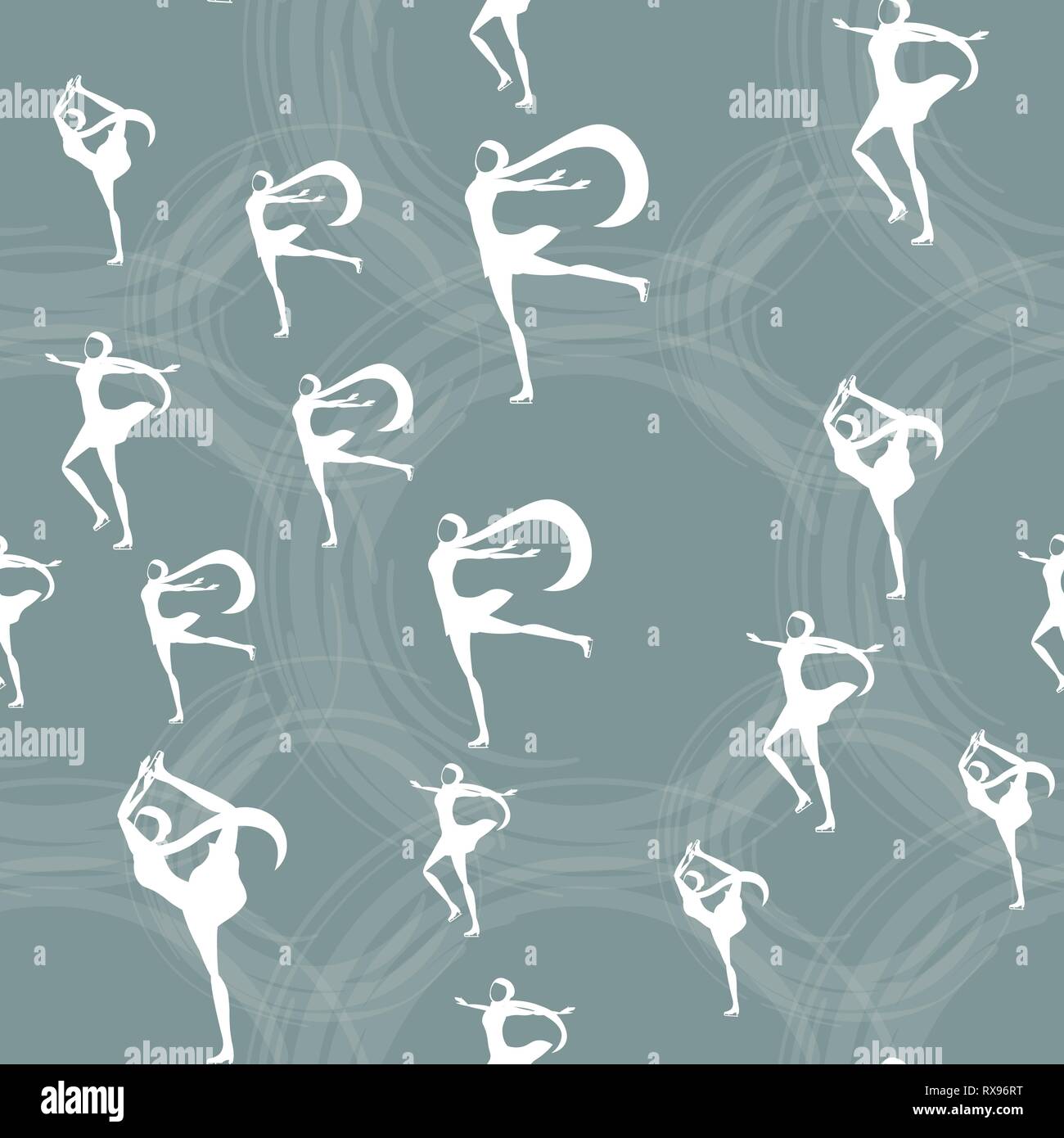 Seamless pattern Women s sports in the Arab countries. muslim girl in