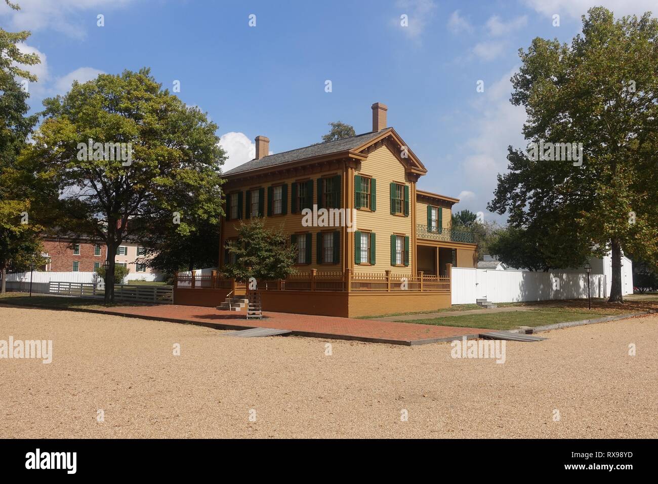 Abraham Lincoln's Springfield Home Stock Photo