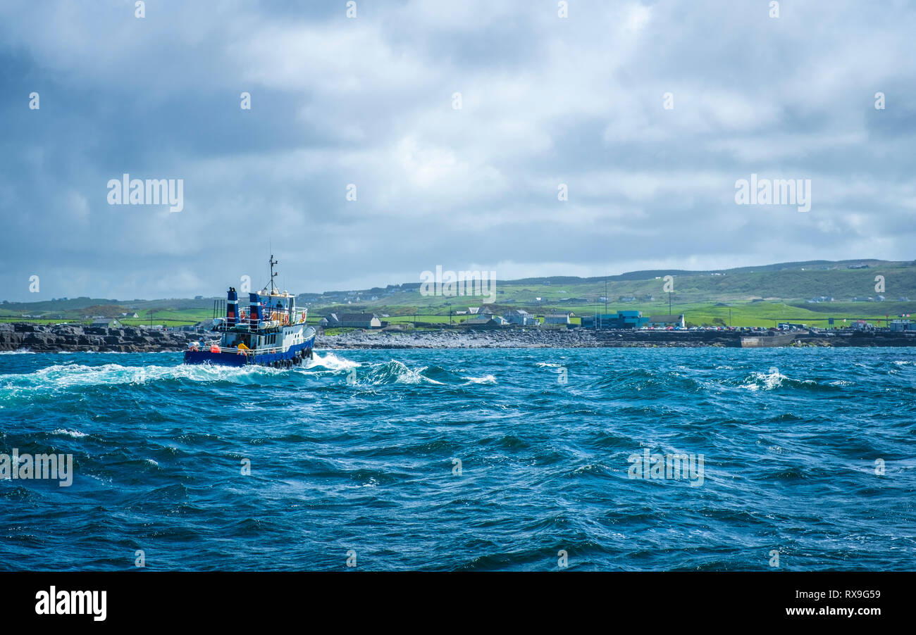 Boat Trip to the Cliffs of Moher from Doolin Stock Photo Alamy