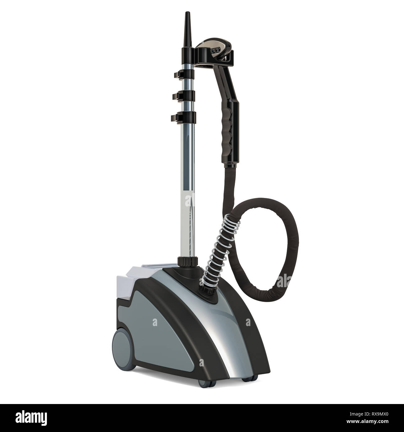 Clothes steamer, 3D rendering isolated on white background Stock Photo