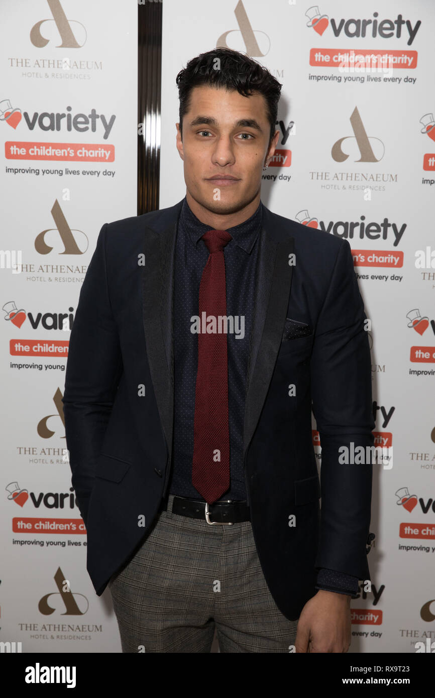 Celebrities and leading business names attend Variety The Children's Charity fundraising evening held at The Athenaeum Hotel  Featuring: Staz Nair Where: London, United Kingdom When: 05 Feb 2019 Credit: Phil Lewis/WENN.com Stock Photo