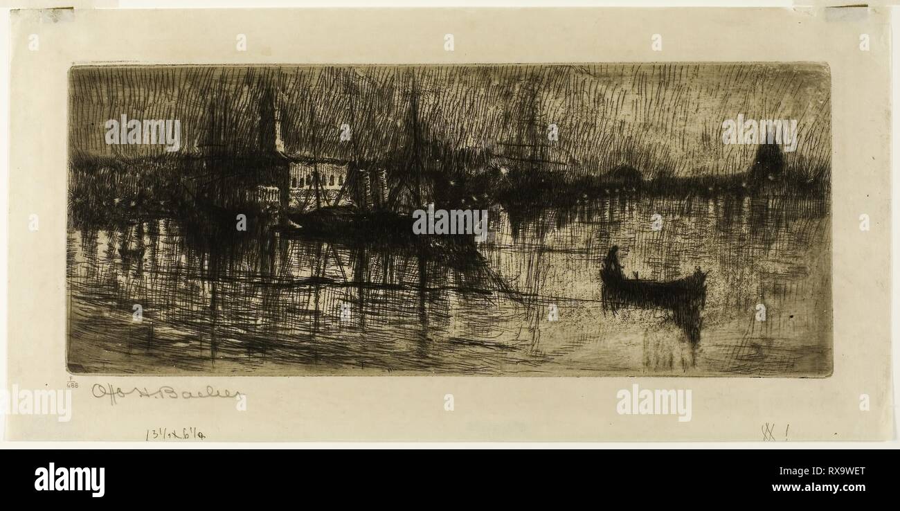 Rainy Night. Otto Henry Bacher; American, 1856-1909. Date: 1880-1882 ...
