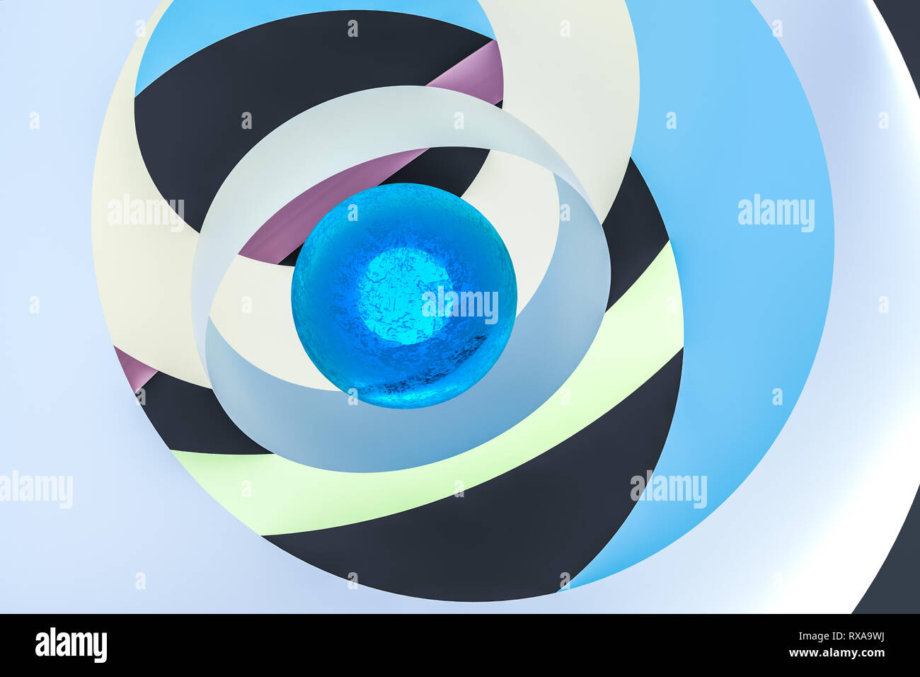 3d rendering, creative loop graphic Stock Photo - Alamy