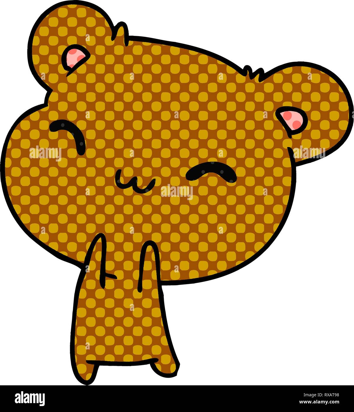 cartoon illustration kawaii cute teddy bear Stock Vector Image & Art ...