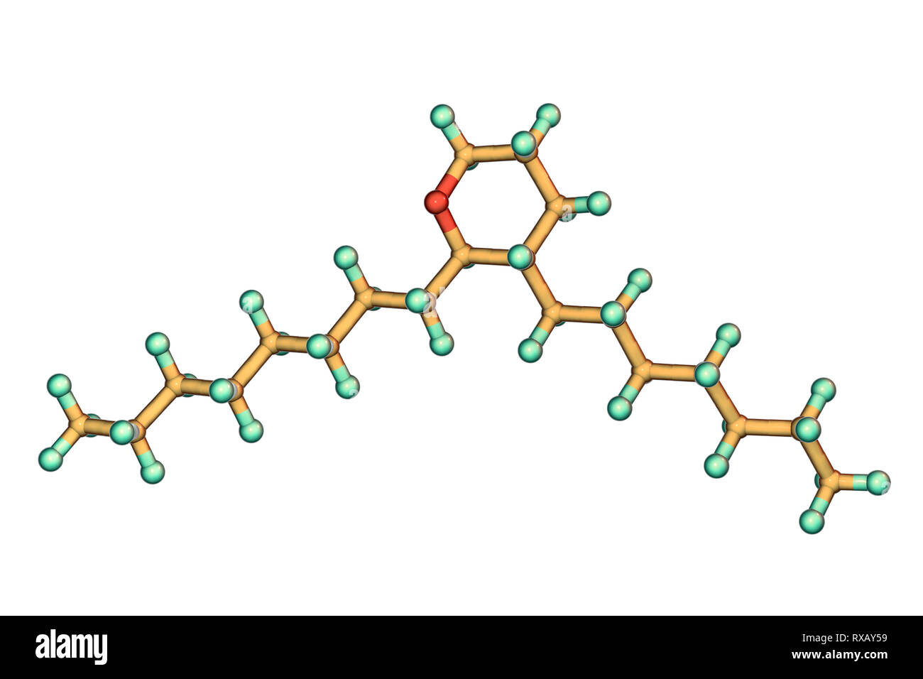 Thromboxane A2, molecular model Stock Photo Alamy