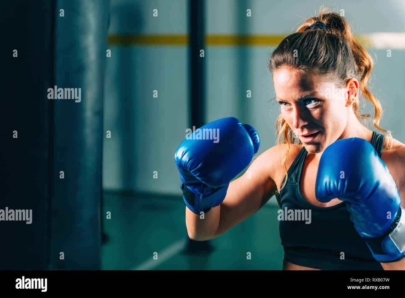 Boxing training Stock Photo Alamy