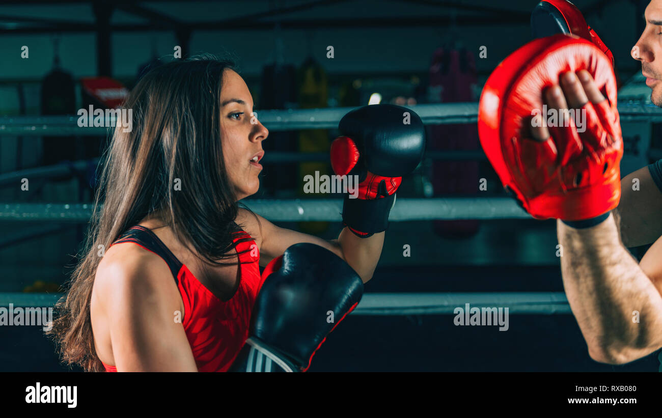 Boxing training Stock Photo Alamy