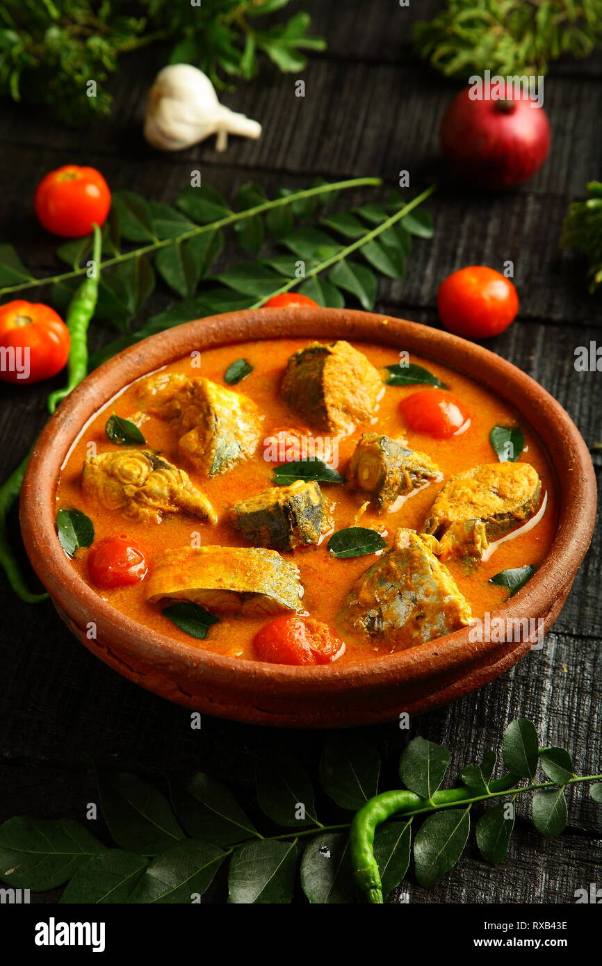 Delicious traditional fish curry from Kerala cuisine Stock Photo - Alamy