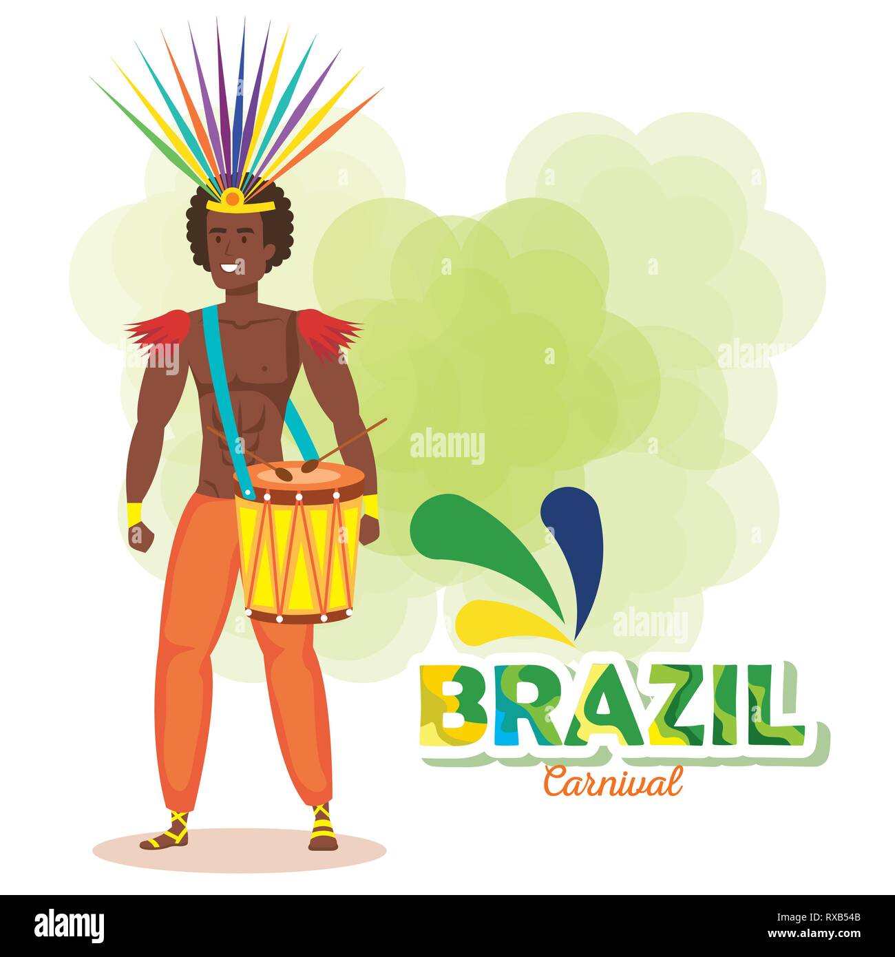 Rio samba dancer drum hi-res stock photography and images - Alamy