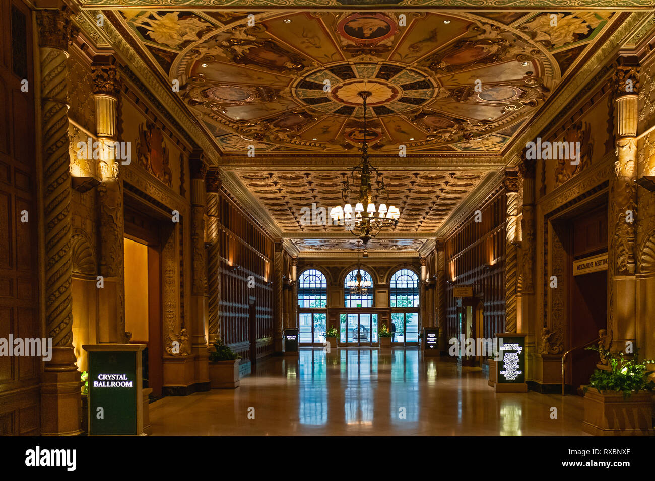 Historic Millennium Biltmore Hotel Interior Downtown Los Angeles April 8 2017 Stock Photo Alamy
