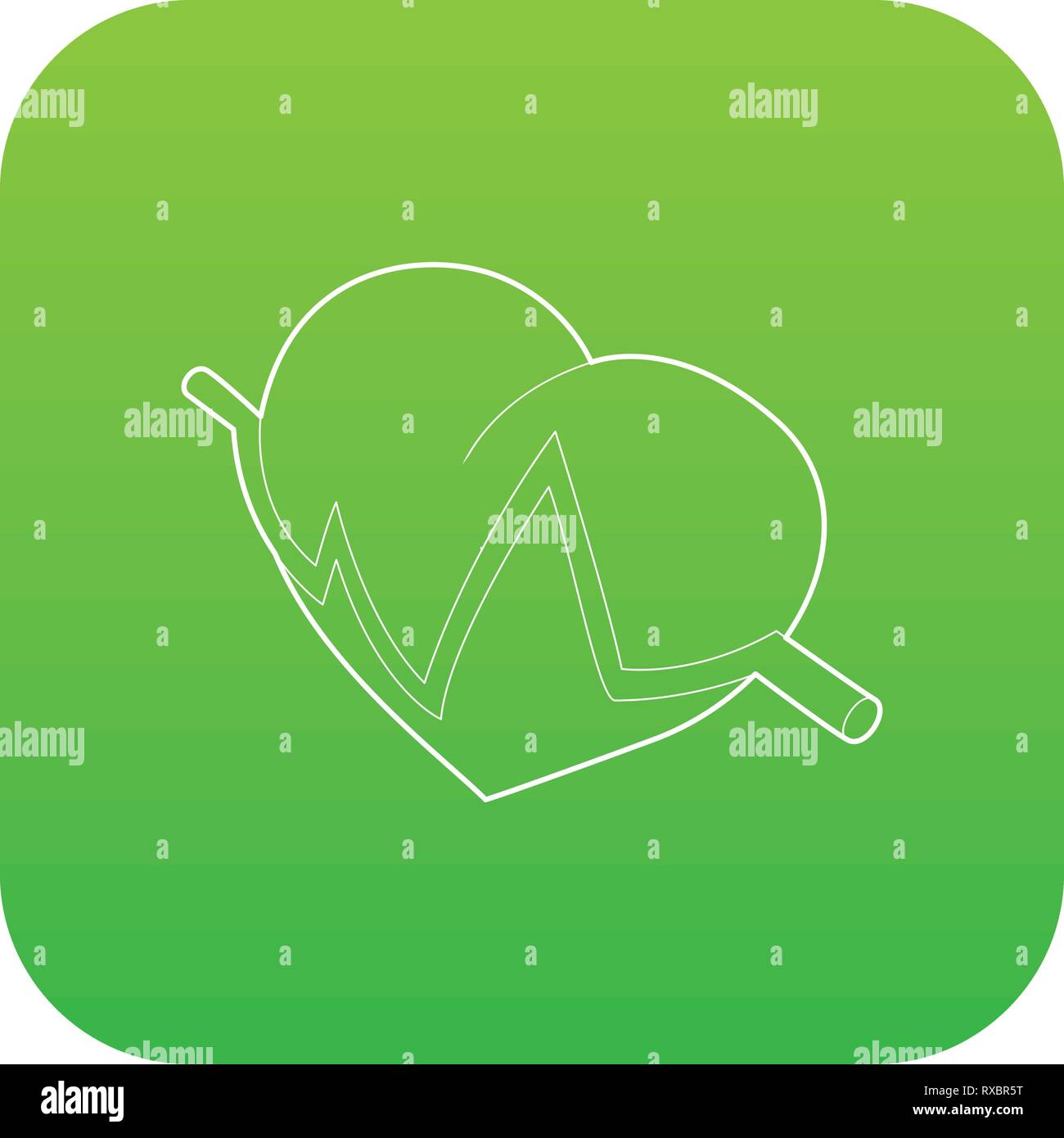 Heart beat pulse icon, outline style Stock Vector Image & Art - Alamy