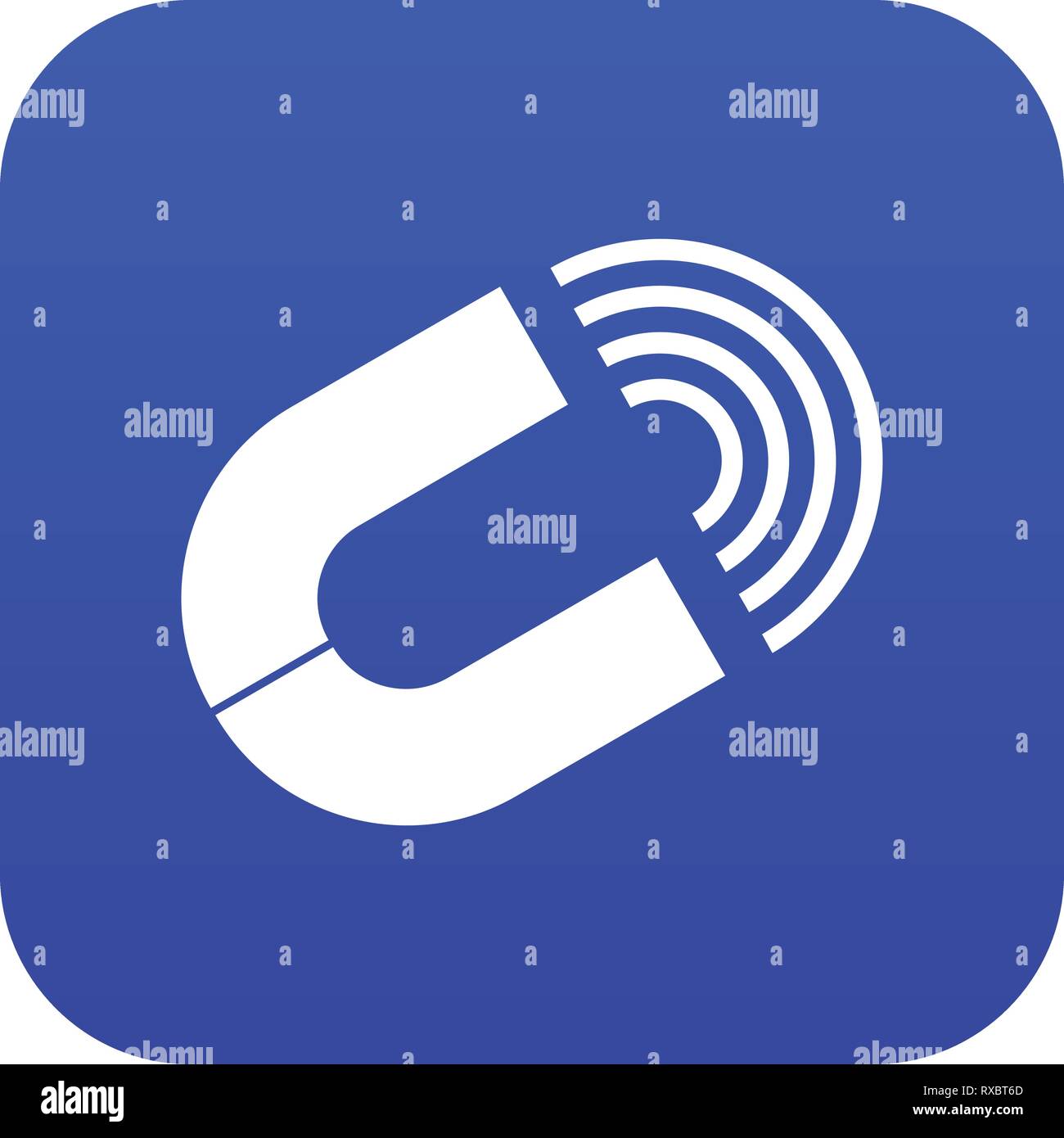 Horseshoe icon digital blue Stock Vector Image & Art Alamy