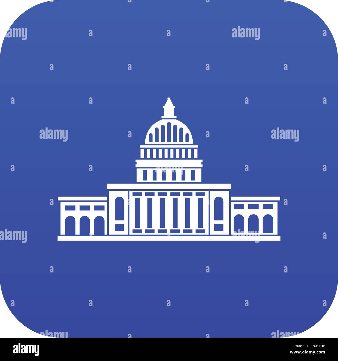 White house icon digital blue Stock Vector Image & Art - Alamy