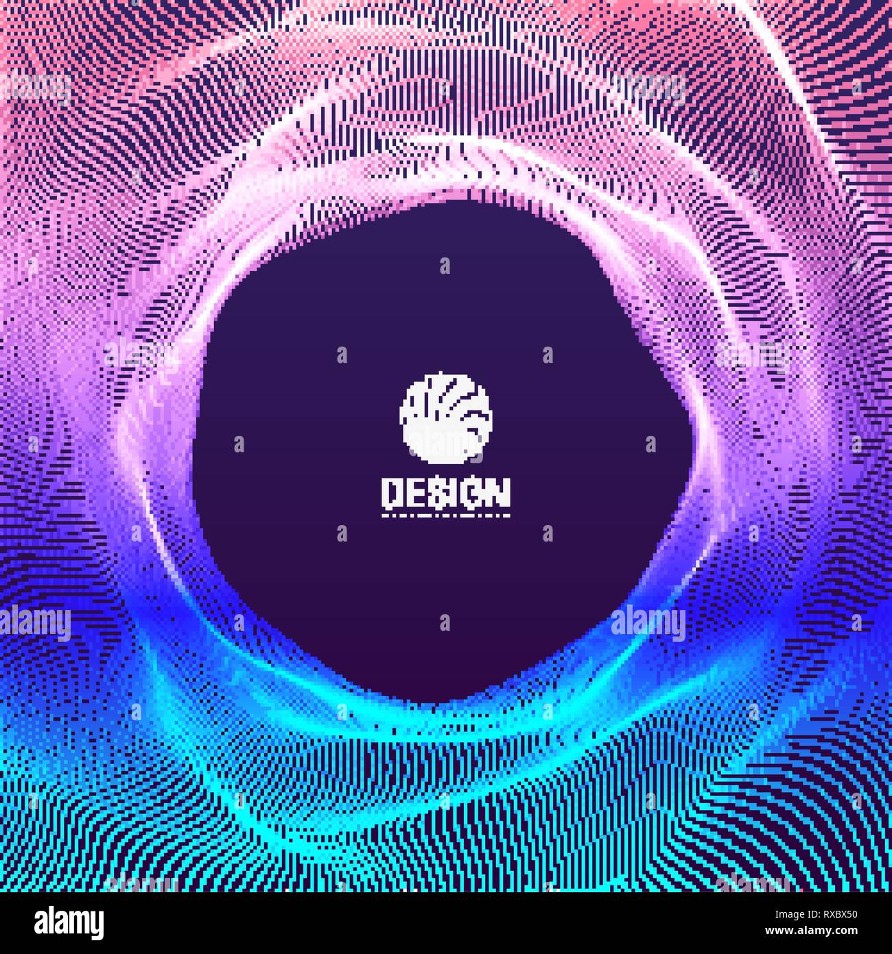 3d futuristic technology style. Abstract background. Vector illustration. Stock Vector