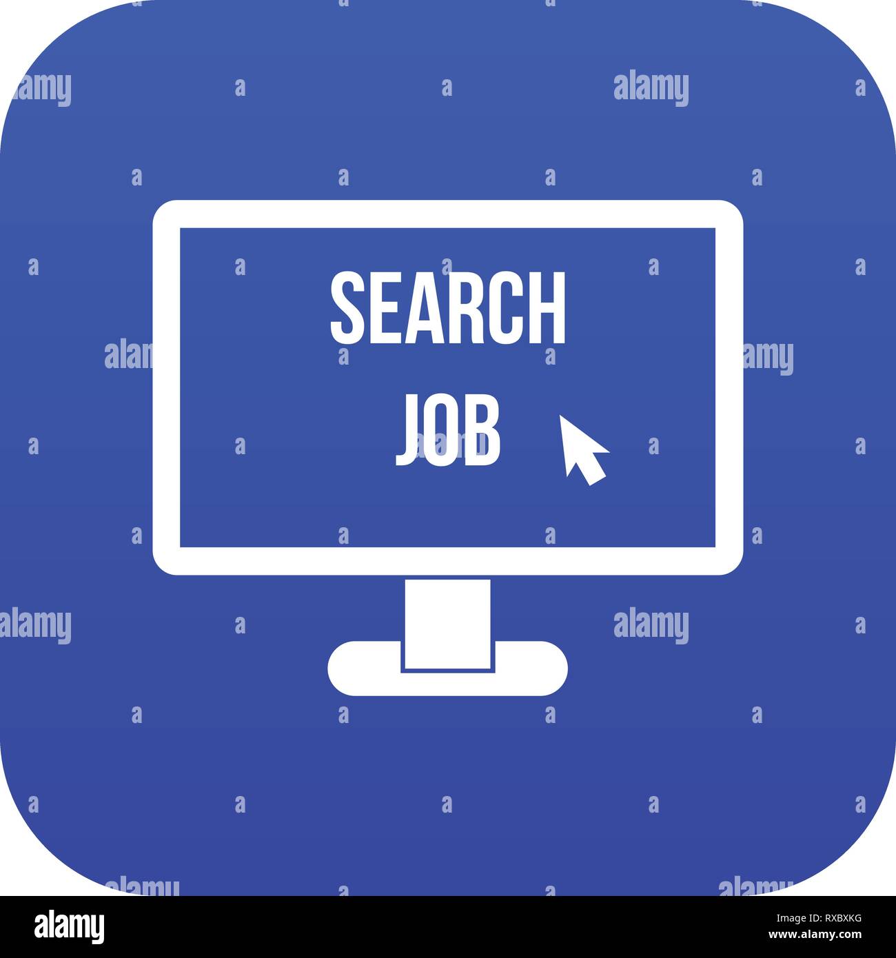 Search Job icon digital blue Stock Vector Image & Art - Alamy