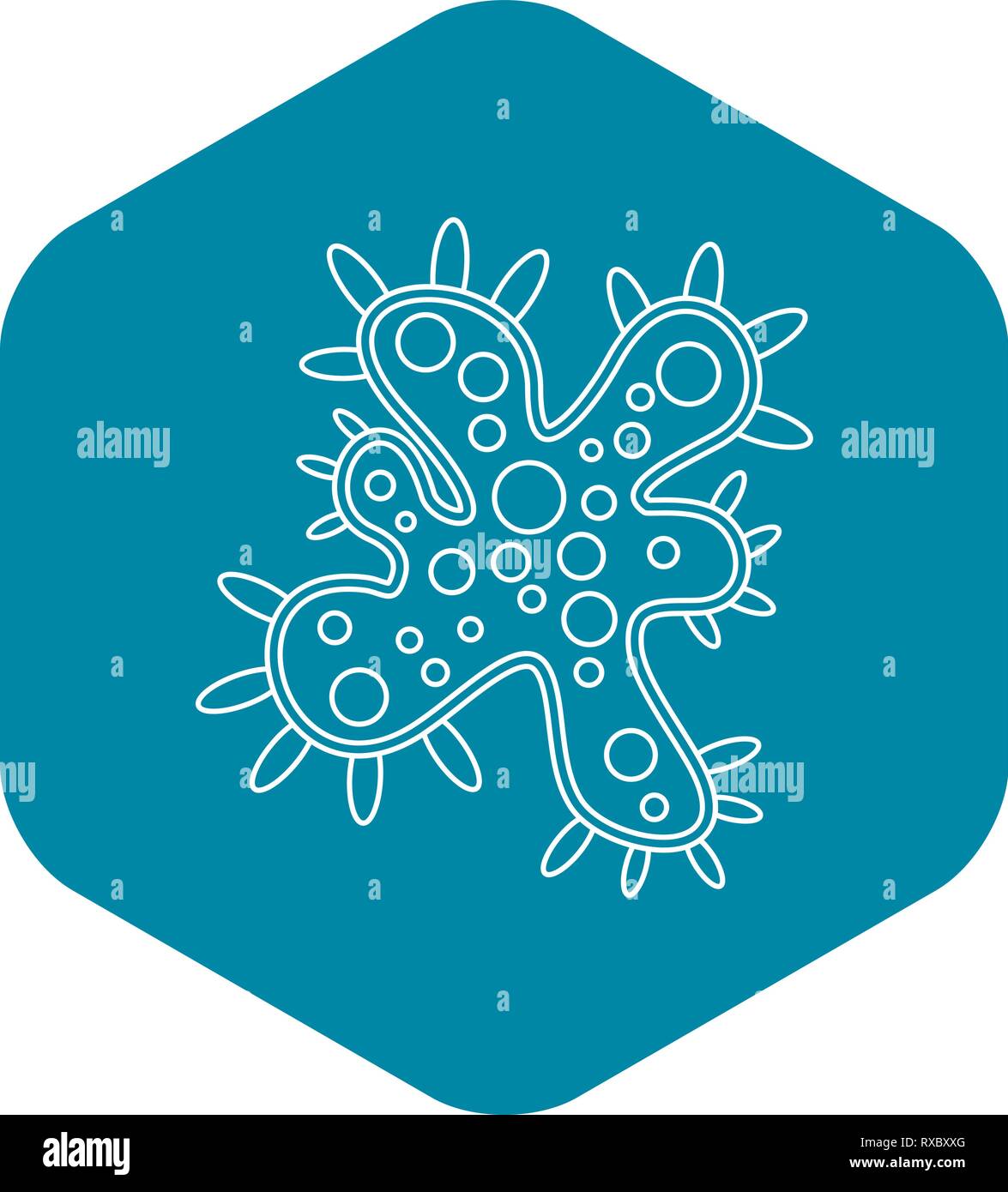 Bacteria icon, outline style Stock Vector Image & Art - Alamy