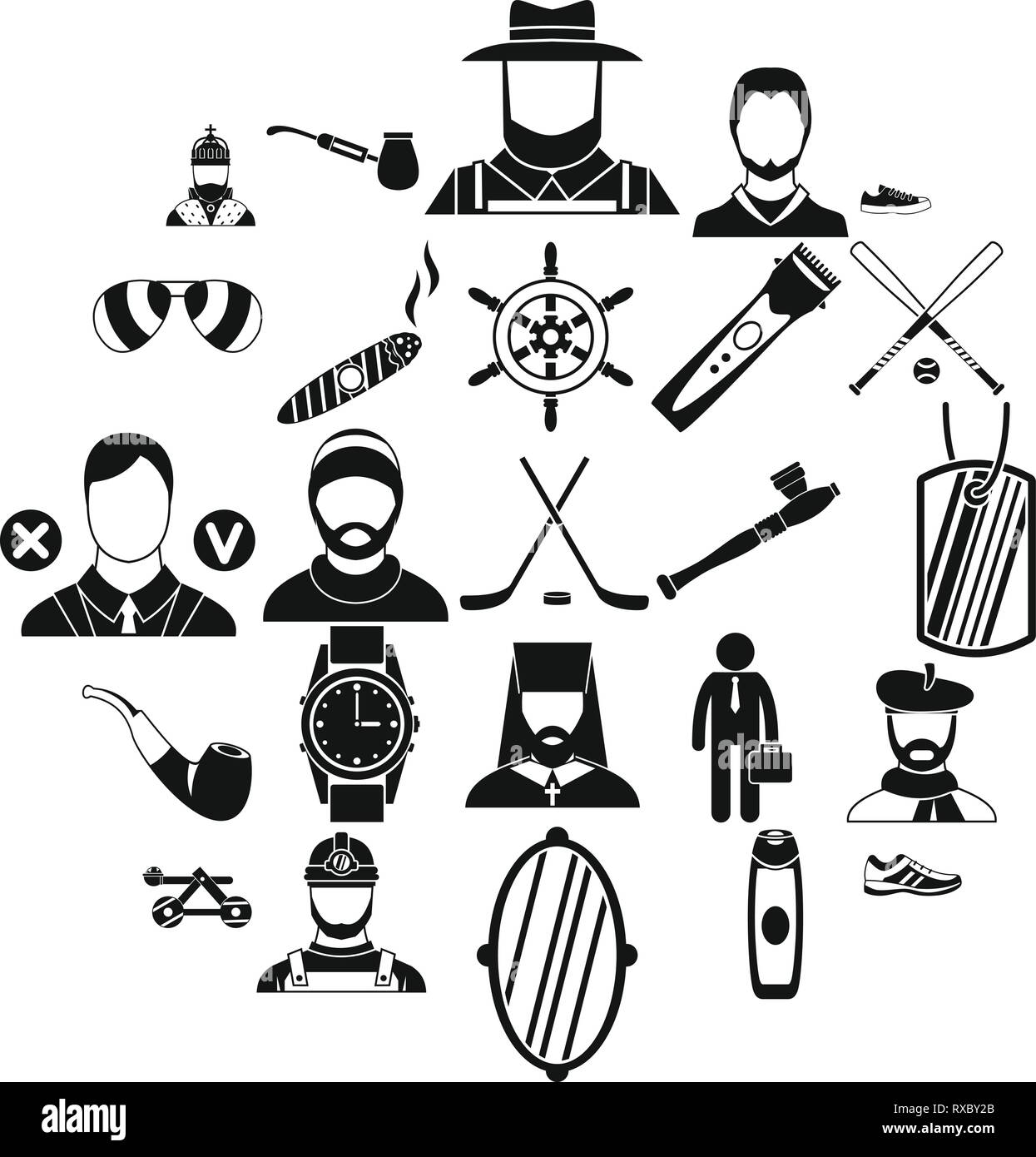 Games icons set, simple style Stock Vector Image & Art - Alamy
