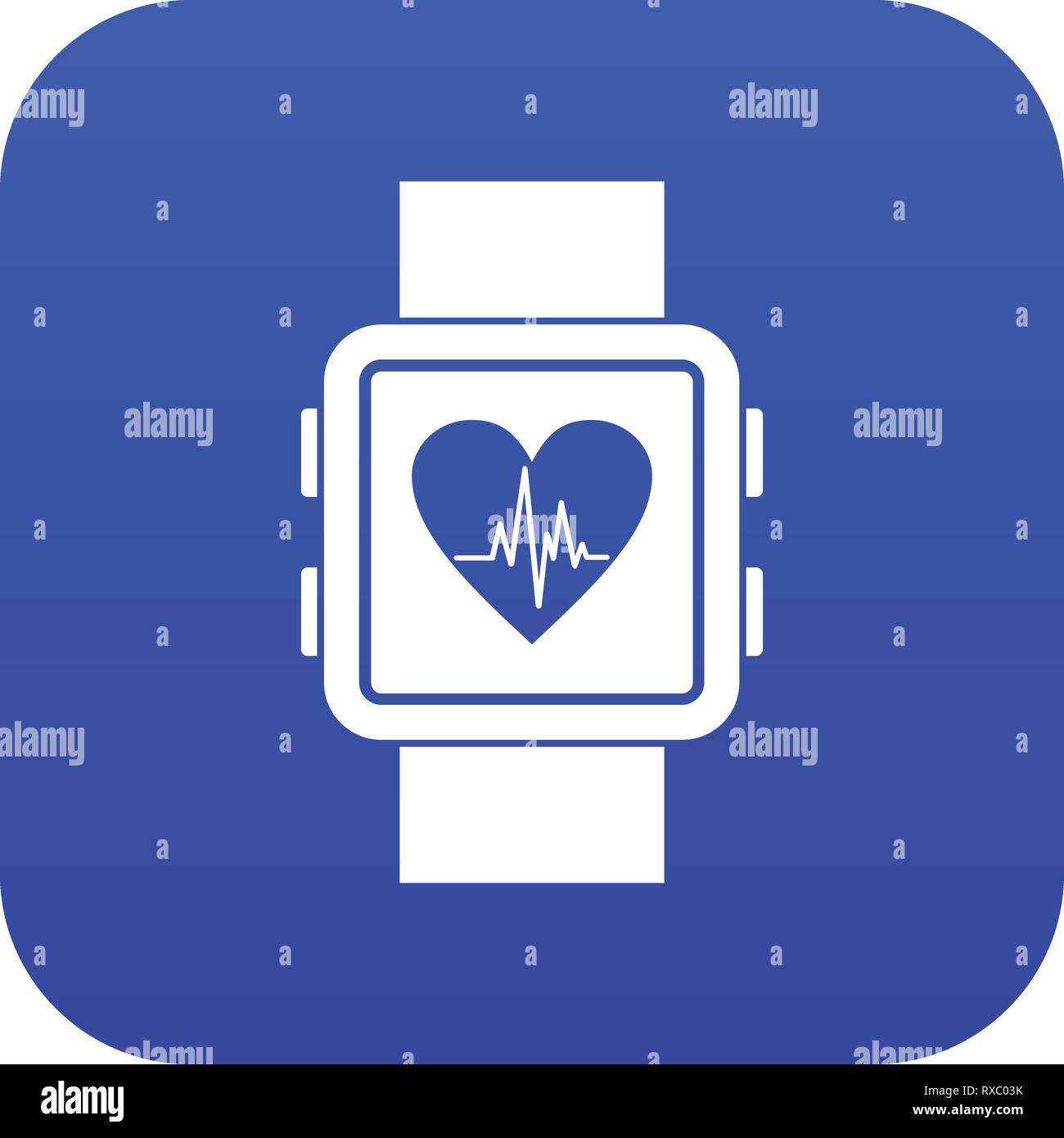 Smartwatch icon digital blue Stock Vector