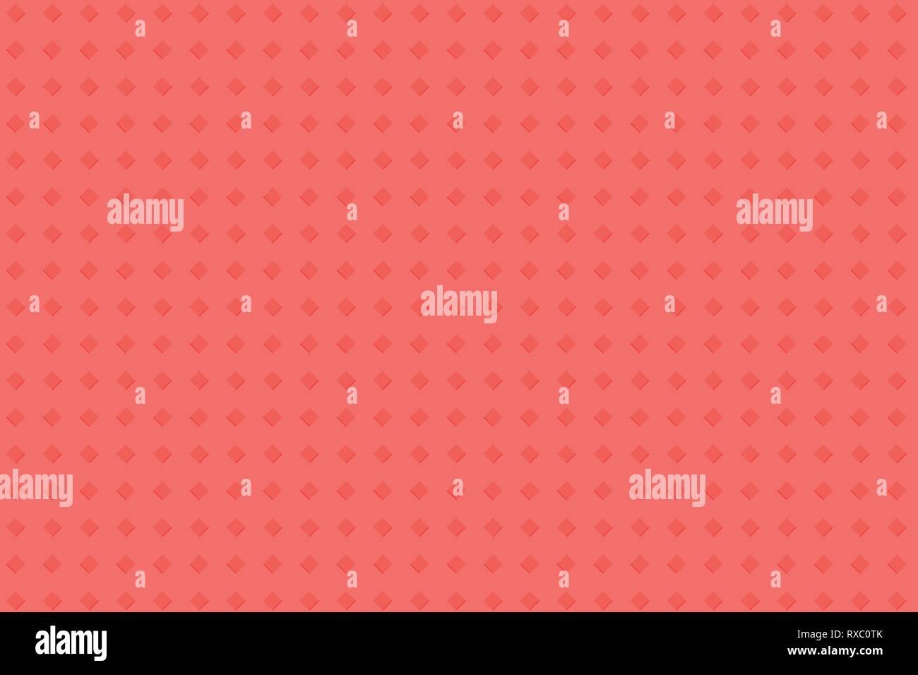 Red rose abstract background with bright pattern rhombuses Stock Vector