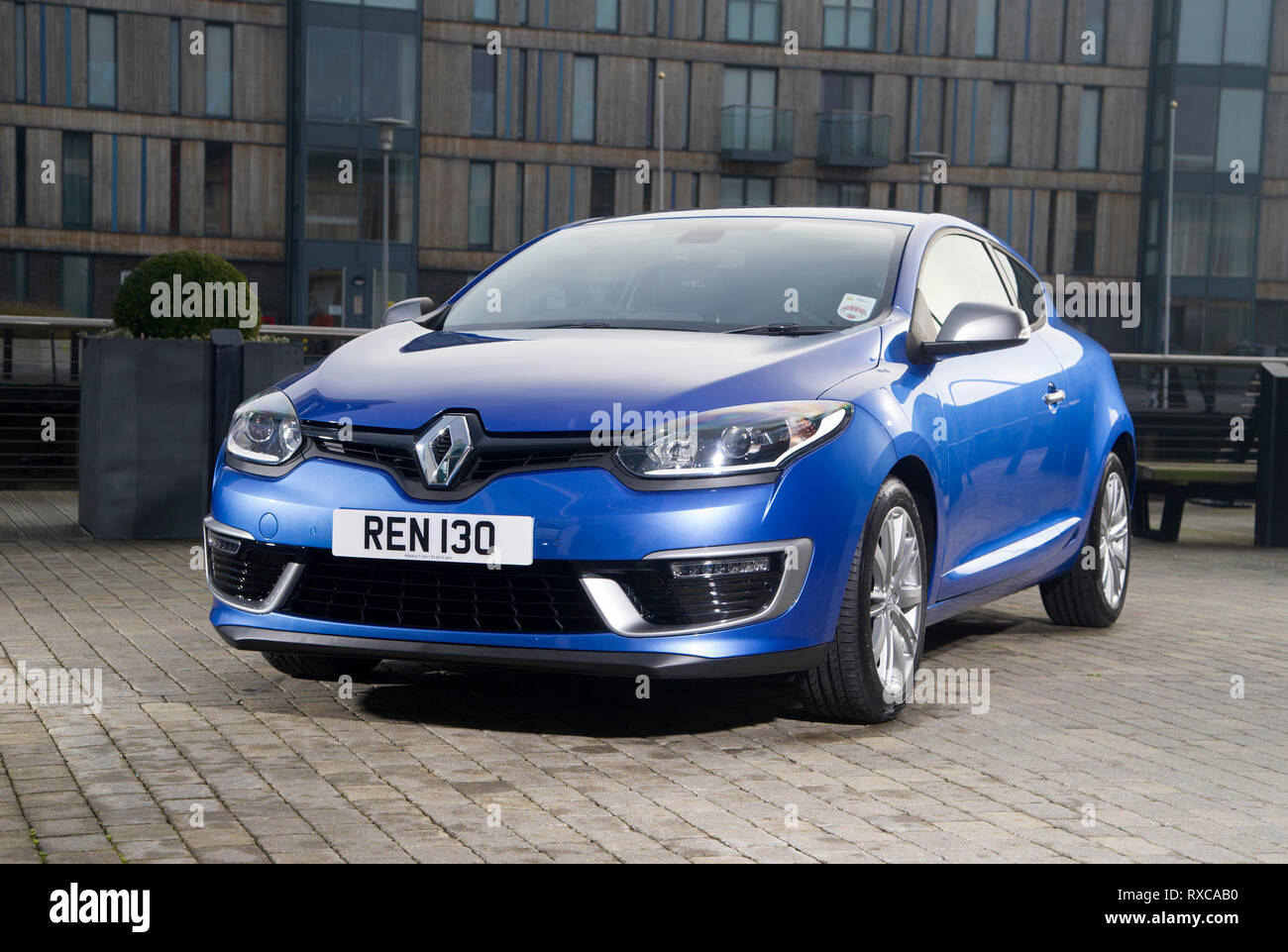 Paris, France, October 02, 2018: metallic white Renault Megane IV GT Line  at Mondial Paris Motor Show, 4th gen car produced by Renault Stock Photo -  Alamy