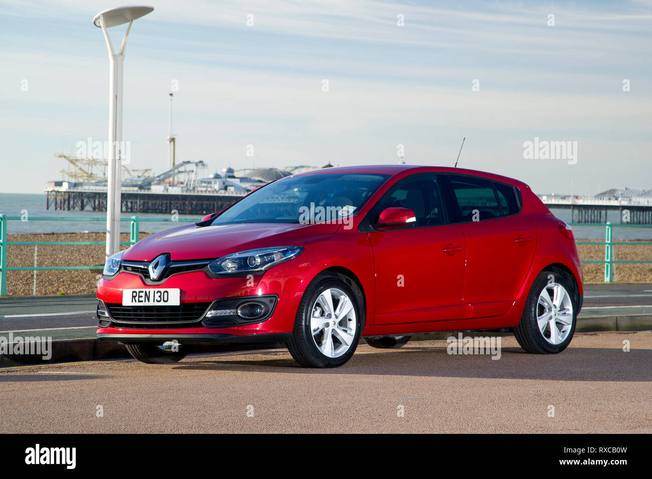2014 Renault Megane Coupe 1.5 diesel, C- segment mid size modern French car  Stock Photo - Alamy