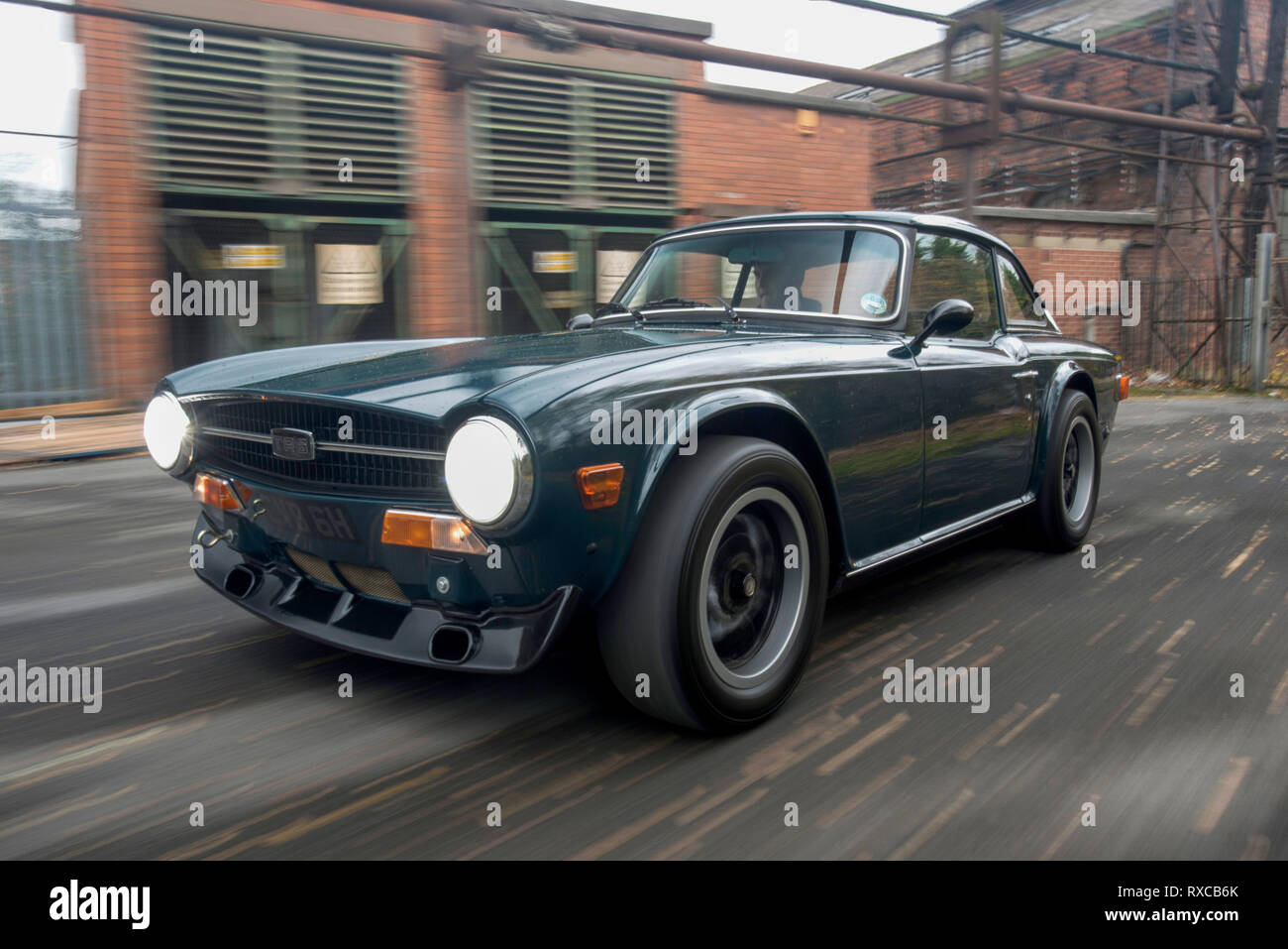 1970 Triumph TR6 classic British sports car Stock Photo - Alamy