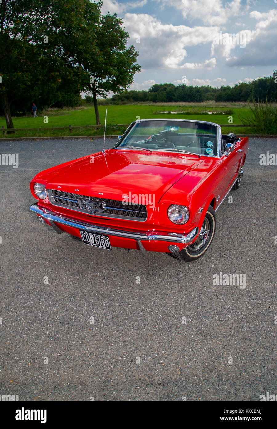 1964 Ford Mustang prototype classic American convertible sports car Stock Photo