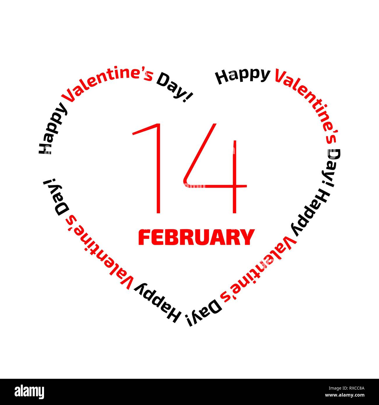 14 February Valentine Day Vector Banner On The White Background Stock 14-february-valentine-day-vector-banner-on-the-white-background-stock