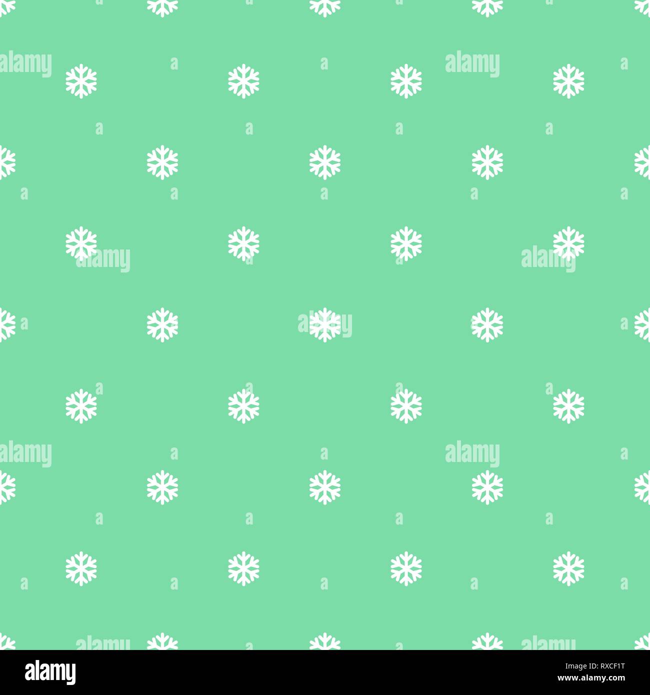 Seamless art pattern with snowflakes on blue Stock Vector