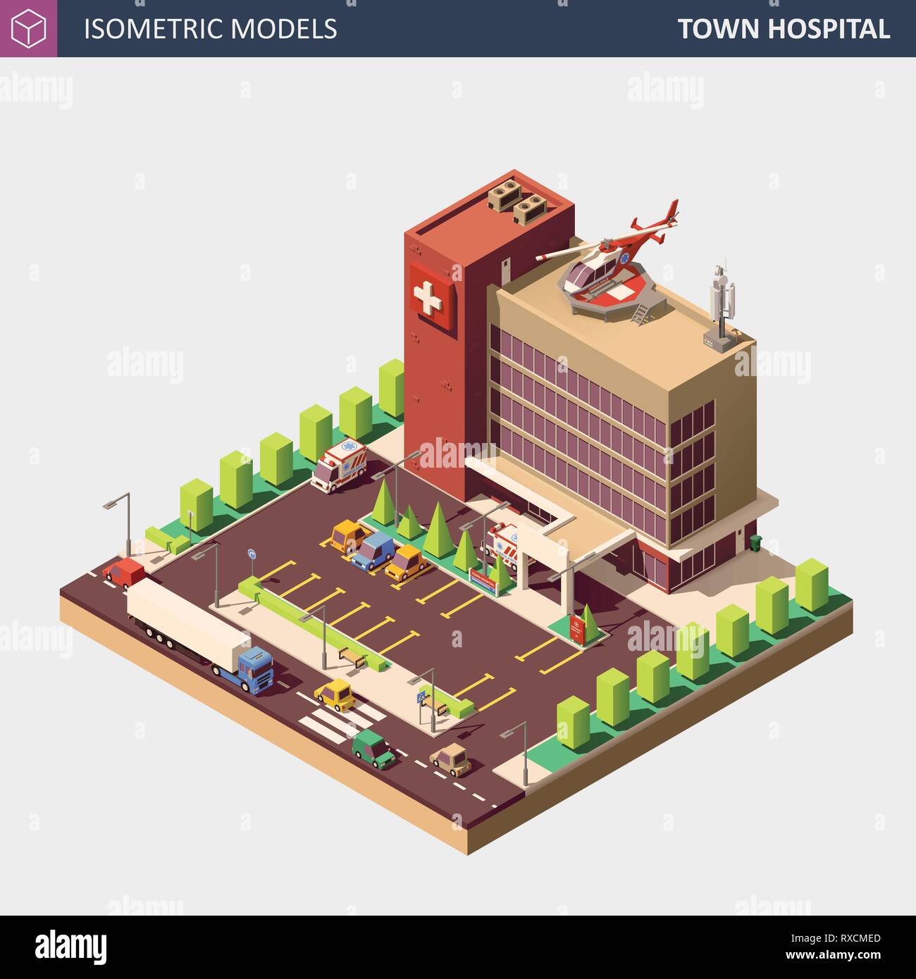 Building isometric Stock Vector Images - Alamy