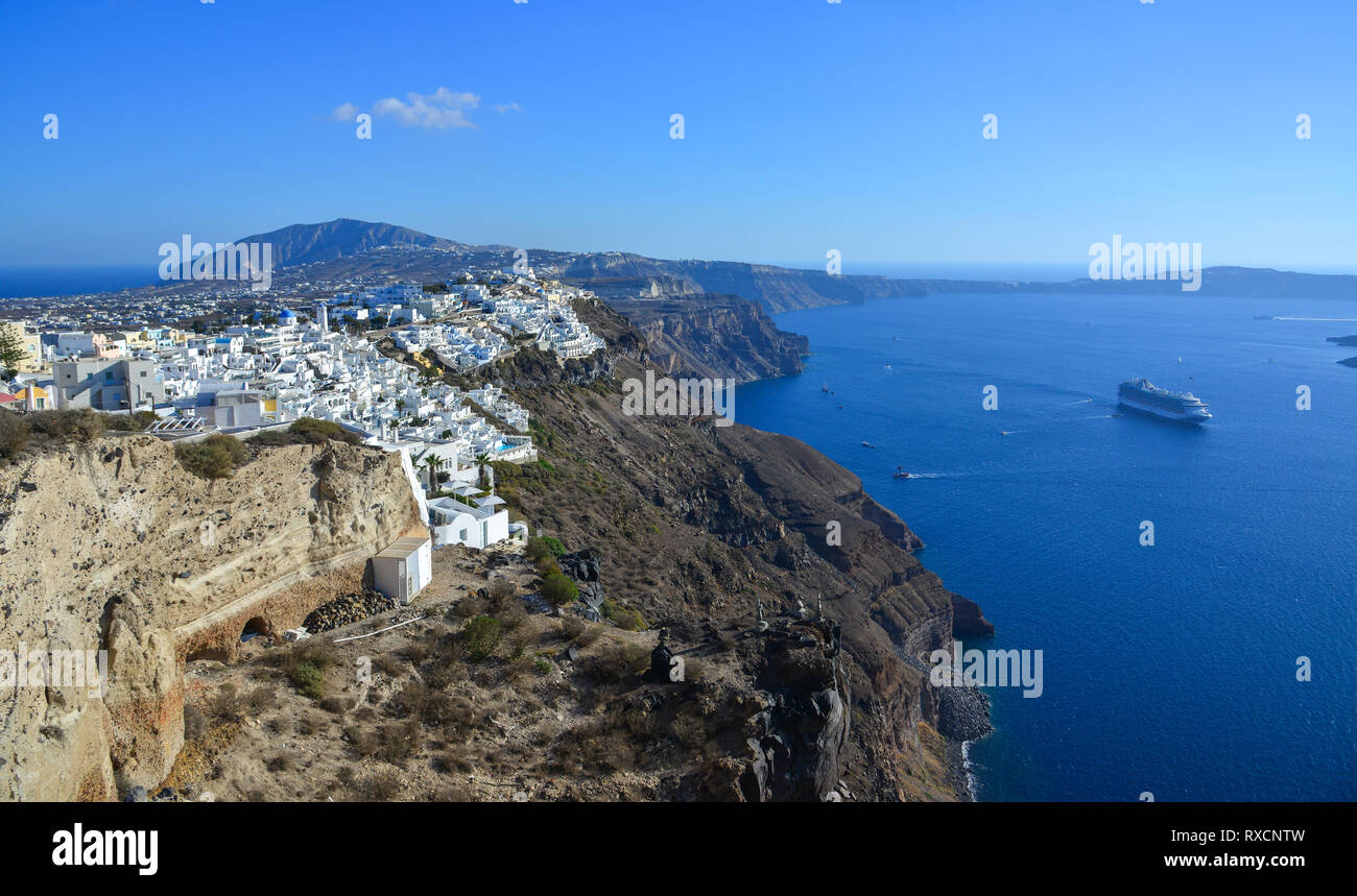 Landscape Of Beautiful Santorini Island Santorini Is One Of The