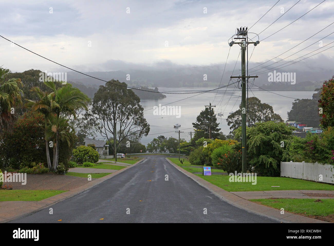 Visit Australia.  Narooma is a town in the Australian state of New South Wales on the far south coast. Stock Photo