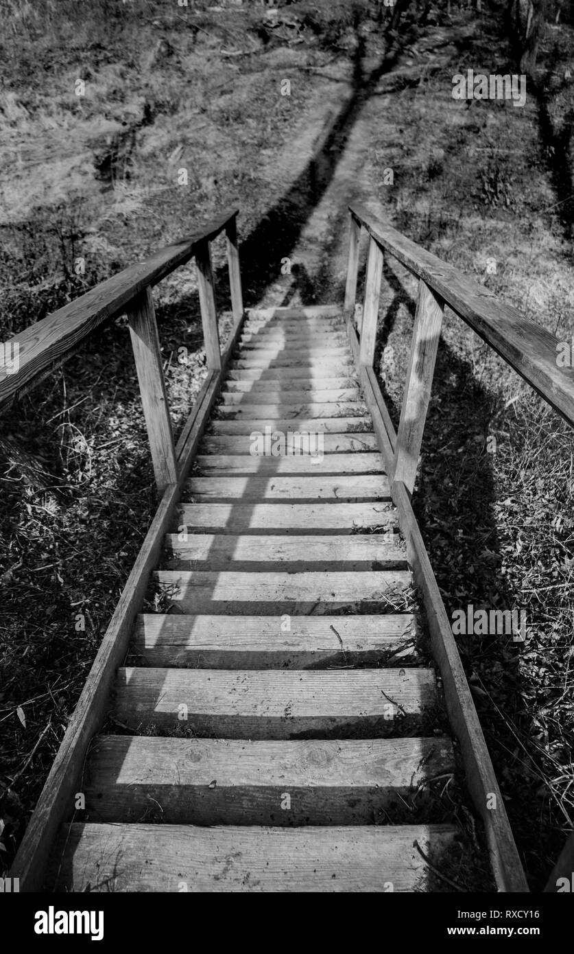 Minimalist stairs Black and White Stock Photos & Images - Alamy